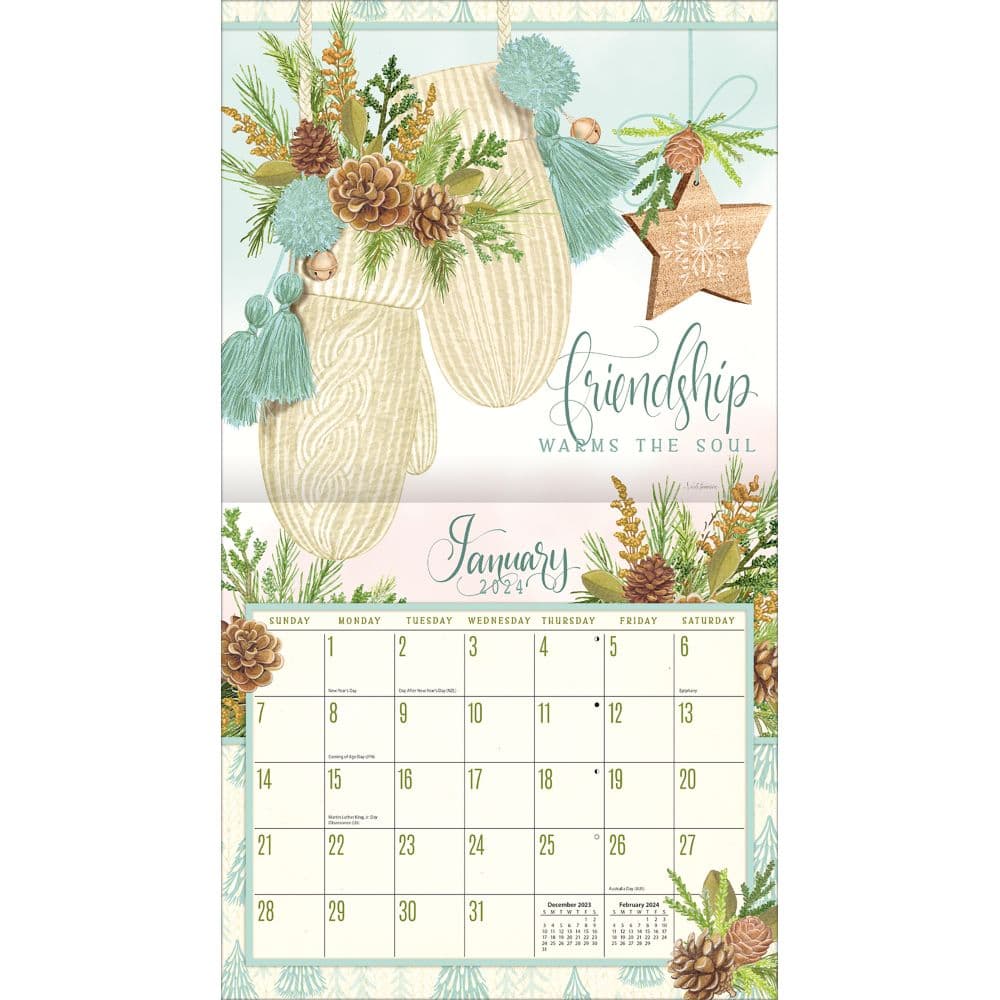 Abundant Friendship 2024 Wall Calendar