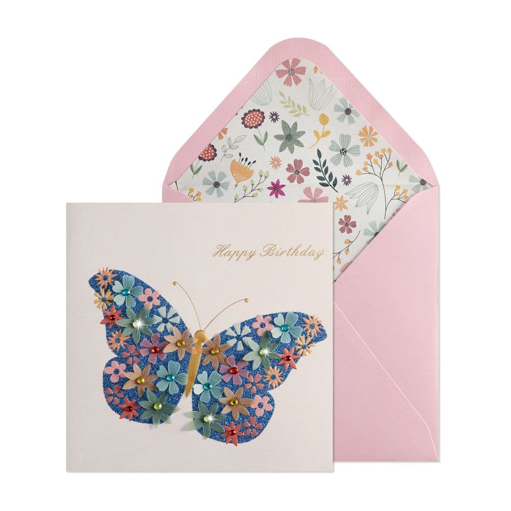 Flowers Butterfly Birthday Card Main Product Image width=&quot;1000&quot; height=&quot;1000&quot;