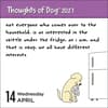 image Thoughts of Dog 2027 Desk Calendar Third Alternate Image