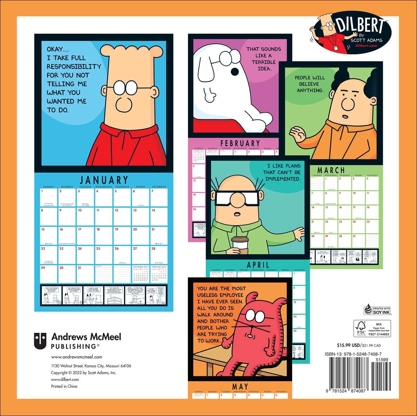 Dilbert 2023 Wall Calendar - Calendars.com