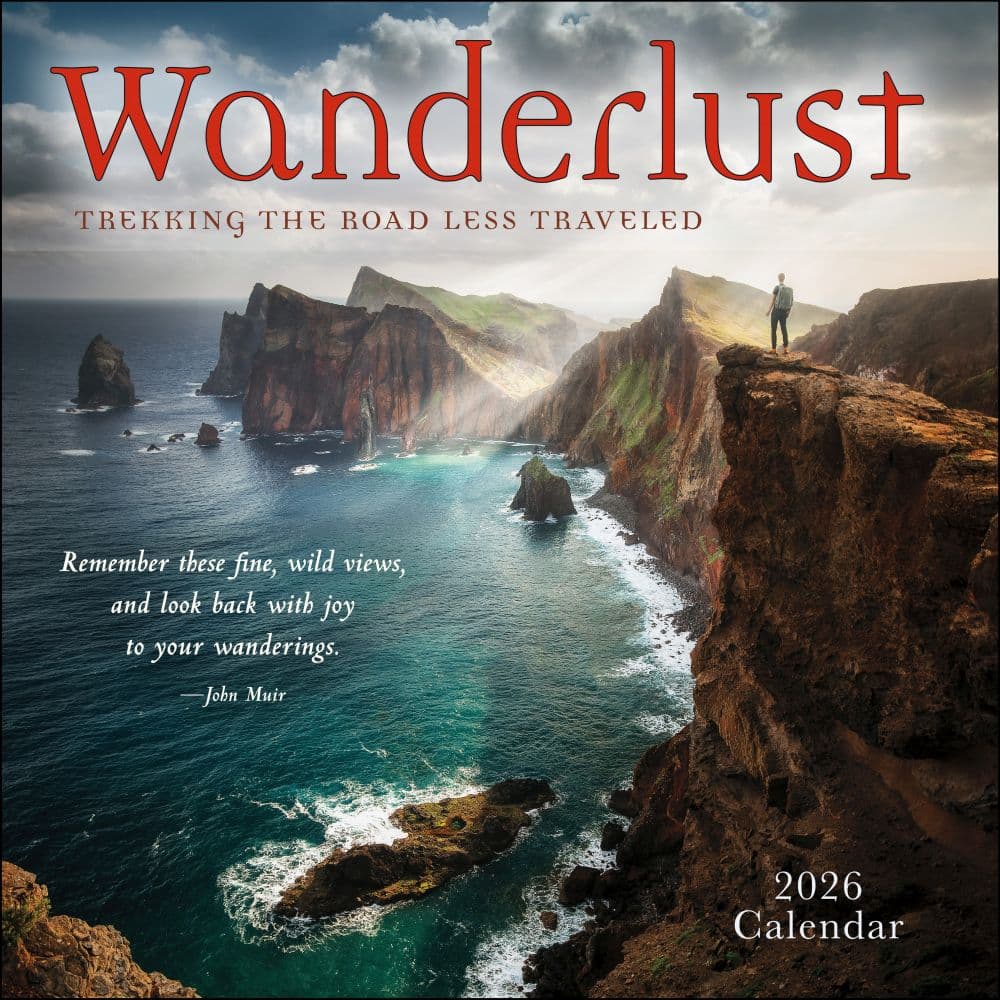 Wanderlust 2026 Wall Calendar Main Image