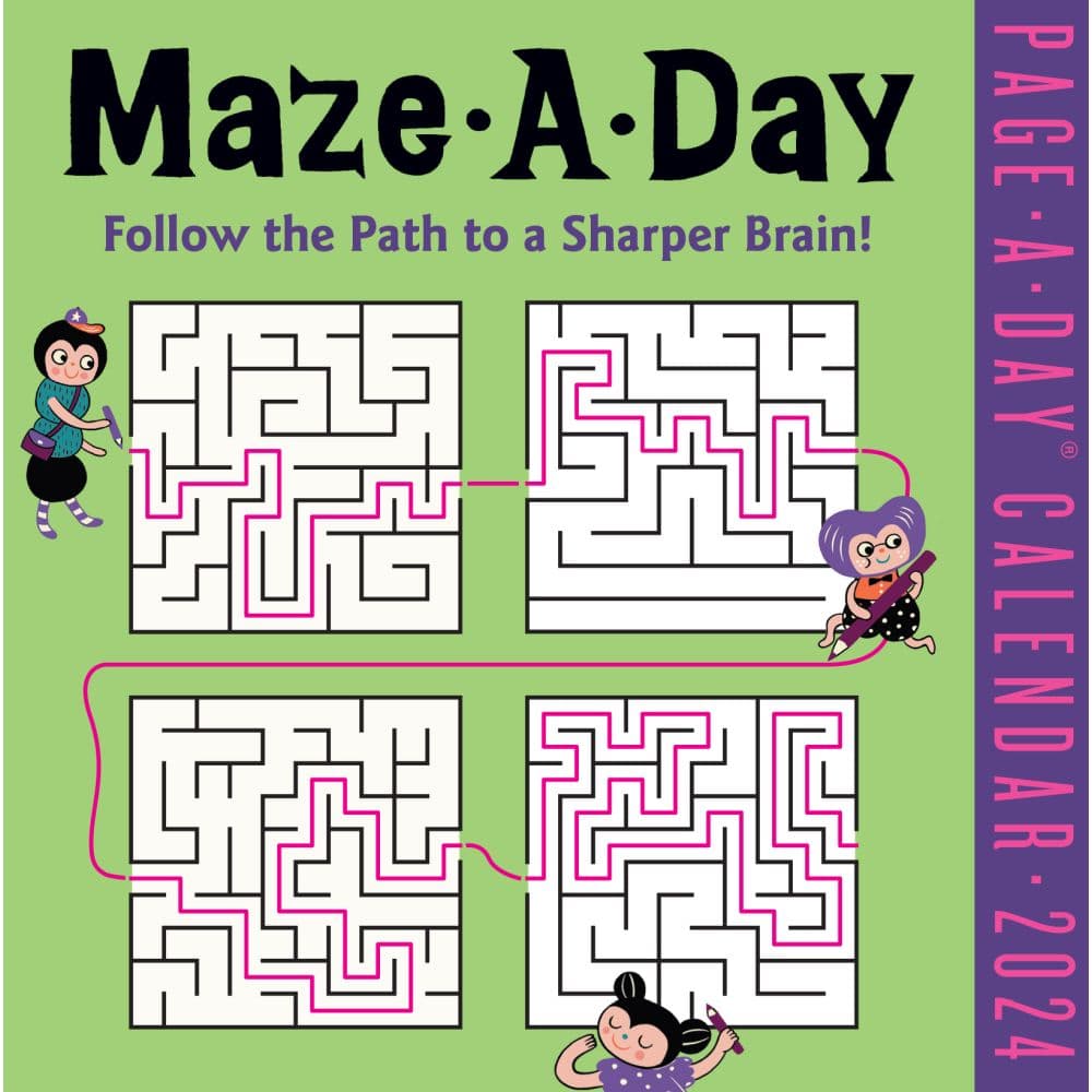 Maze-A-Day 2024 Desk Calendar Main Image