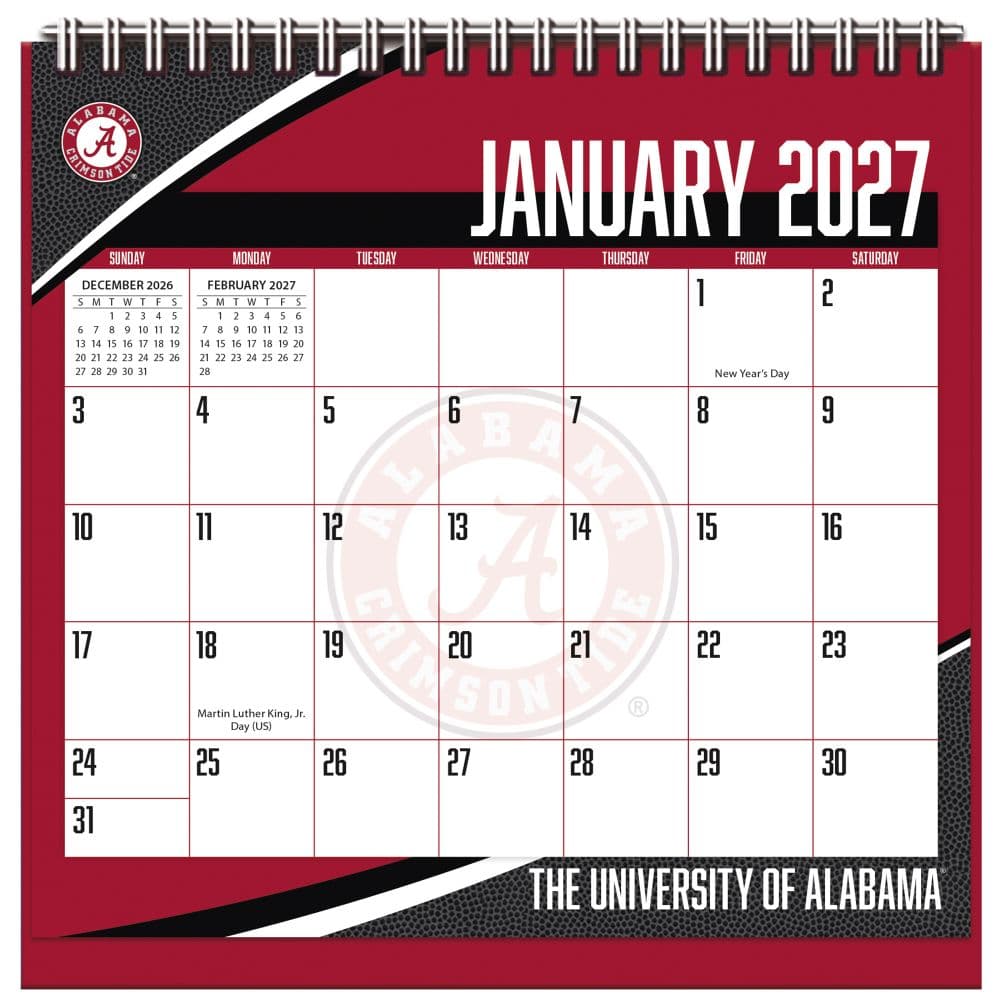 Alabama Crimson Tide 2027 Easel Desk Calendar First Alternate Image