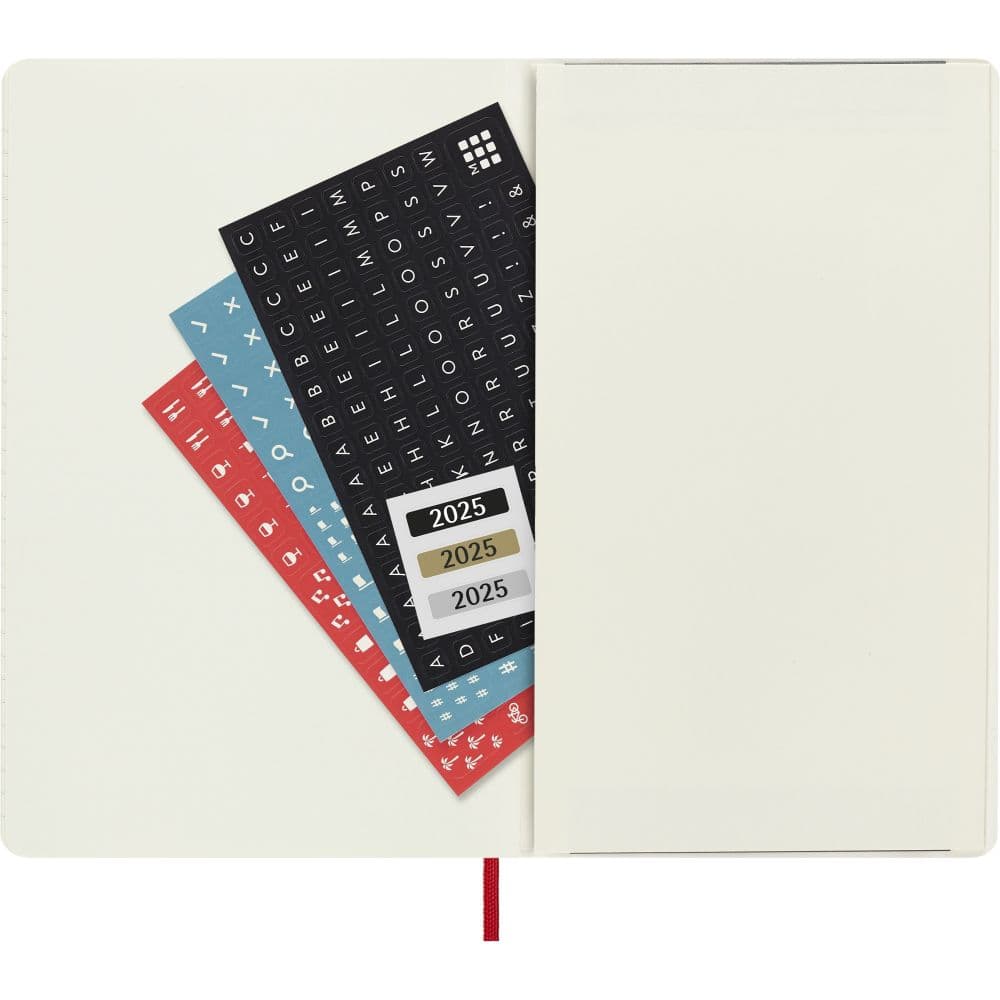 Moleskine Large Red Weekly Soft Cover 2025 Planner Sixth Alternate Image