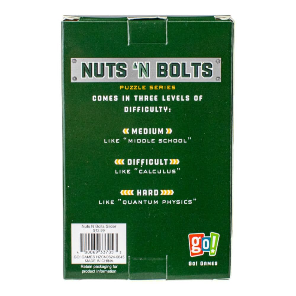 Nuts N&#39; Bolts Slider Brain Game First Alternate Image