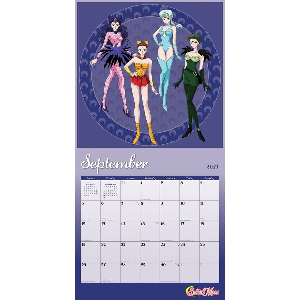 Sailor Moon 2027 Wall Calendar Third Alternate Image