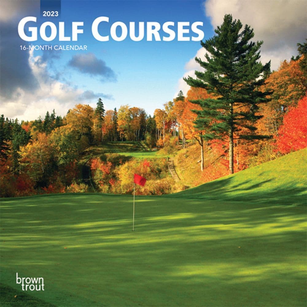 Golf Courses 2023 Mini Wall Calendar