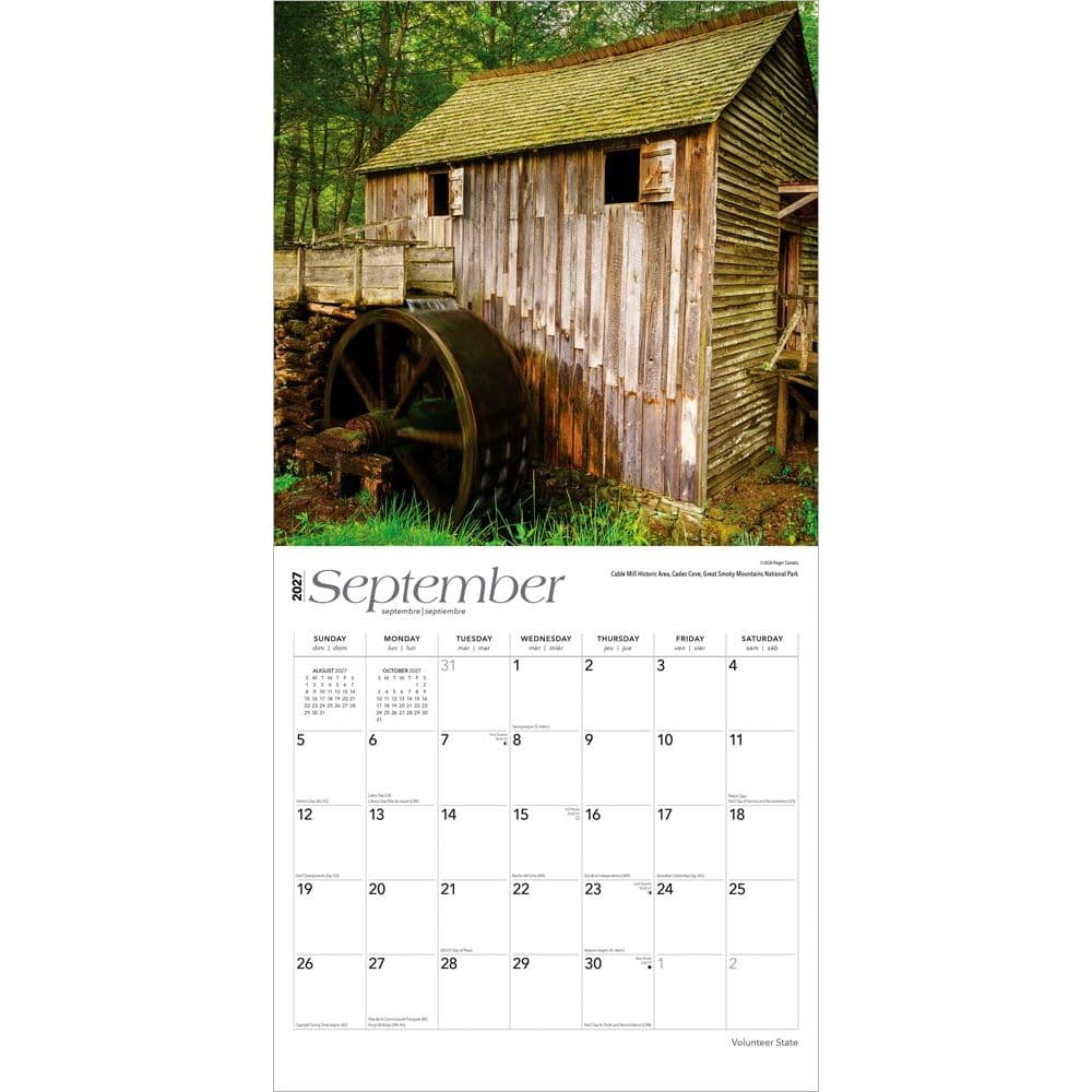 Volunteer State Tennessee 2027 Wall Calendar Third Alternate Image