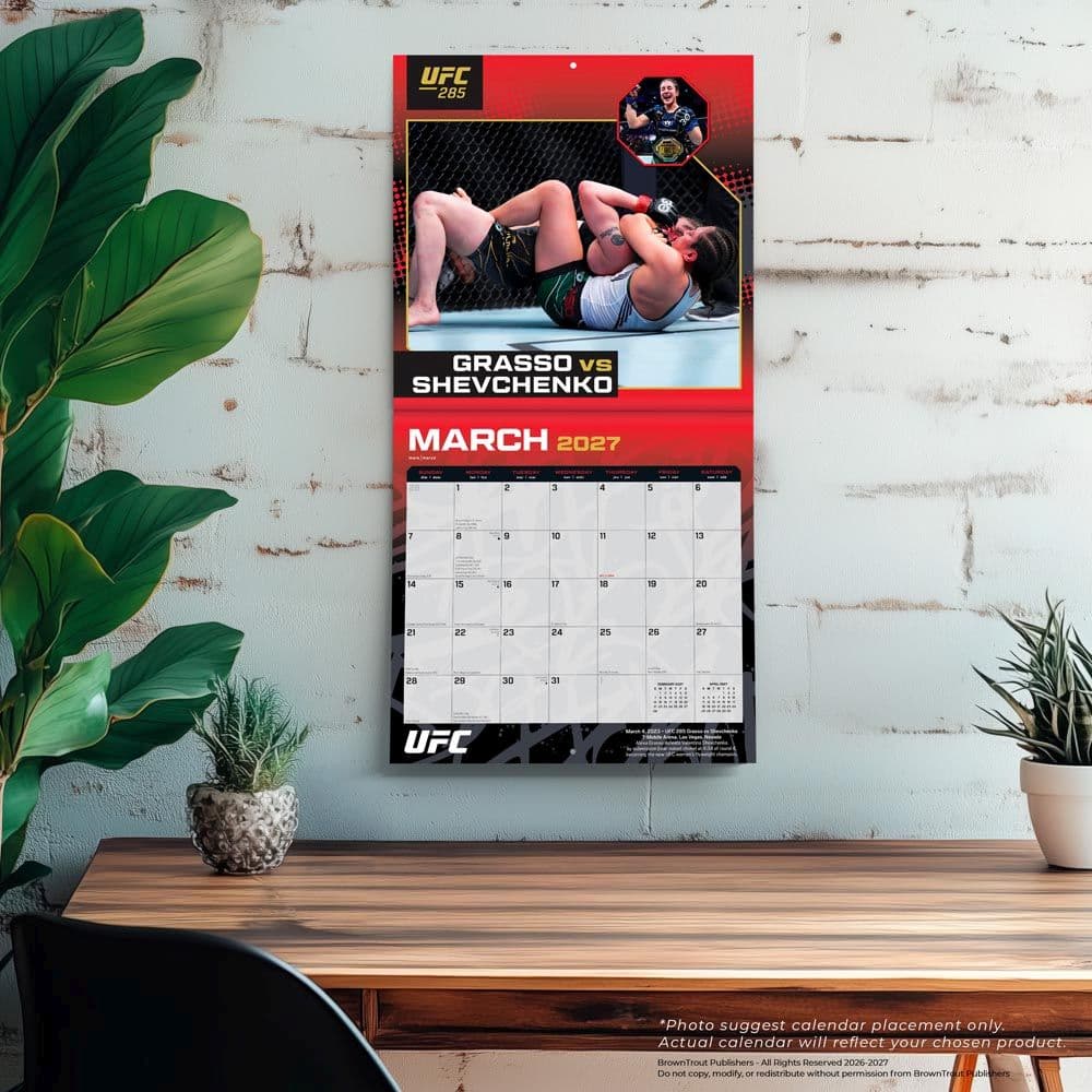 UFC Championship Bouts 2027 Wall Calendar Fourth Alternate Image