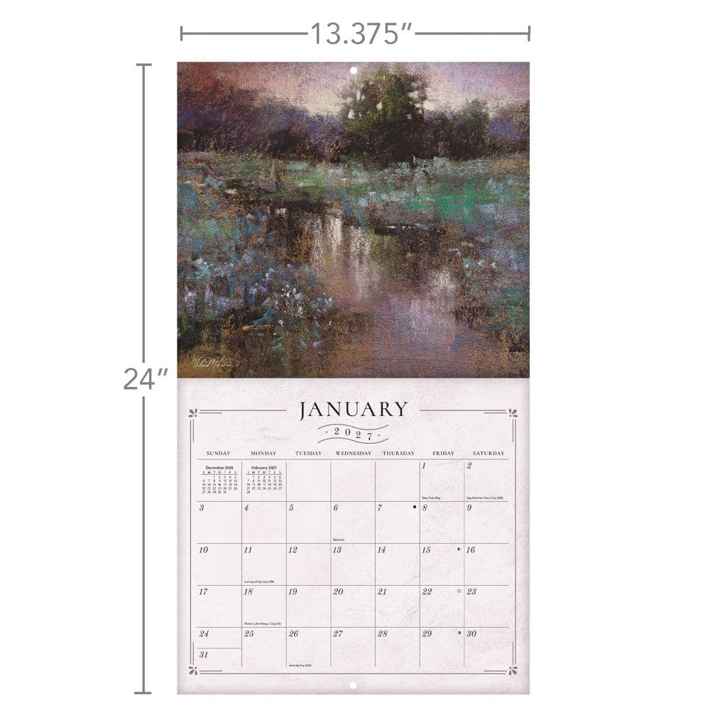 Soft Escapes 2027 Wall Calendar by Valerie McKeehan Third Alternate Image