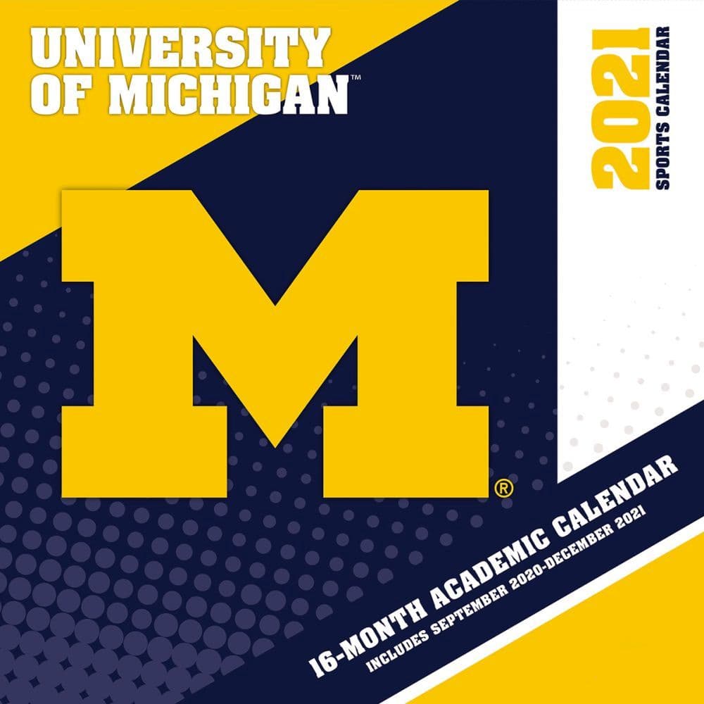 Michigan Wolverines Mini Wall Calendar