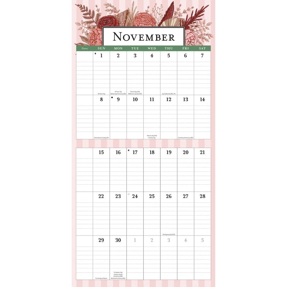 Moms Planner Special Value 2026 Big Grid Wall Calendar Fourth Alternate Image