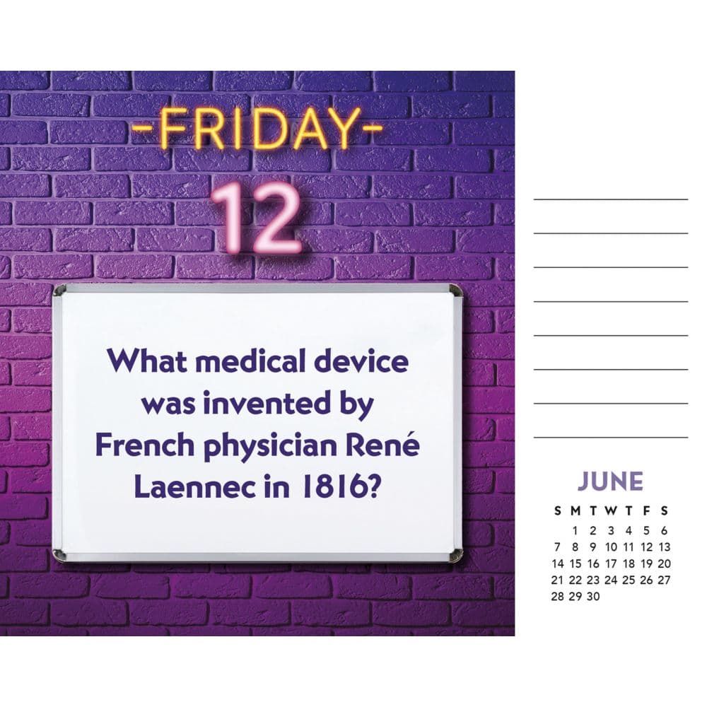 Trivia Night 2026 Desk Calendar Third Alternate Image
