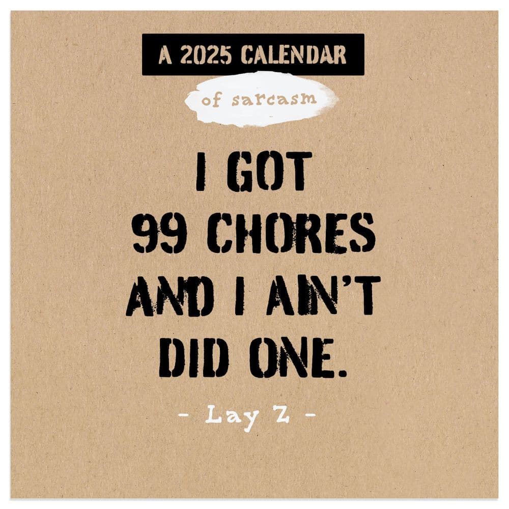 Anti Affirmations 2025 Mini Wall Calendar