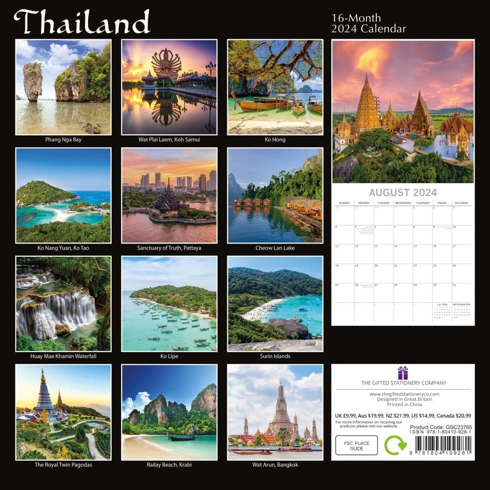 Thailand 2024 Wall Calendar First Alternate Image width=&quot;1000&quot; height=&quot;1000&quot;