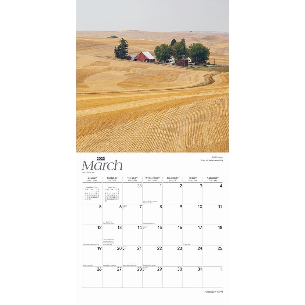 American Farm 2023 Wall Calendar - Calendars.com