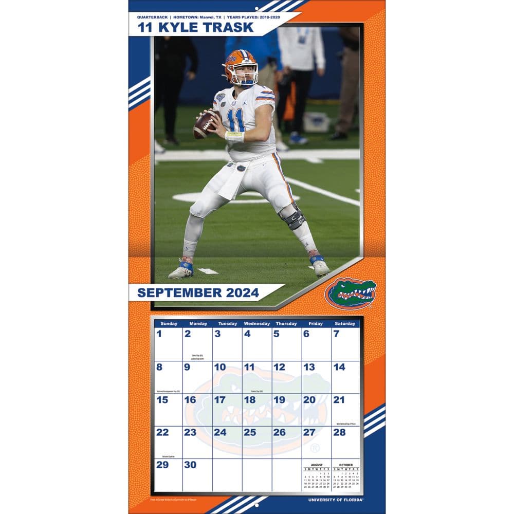 Florida Gators 2025 Wall Calendar