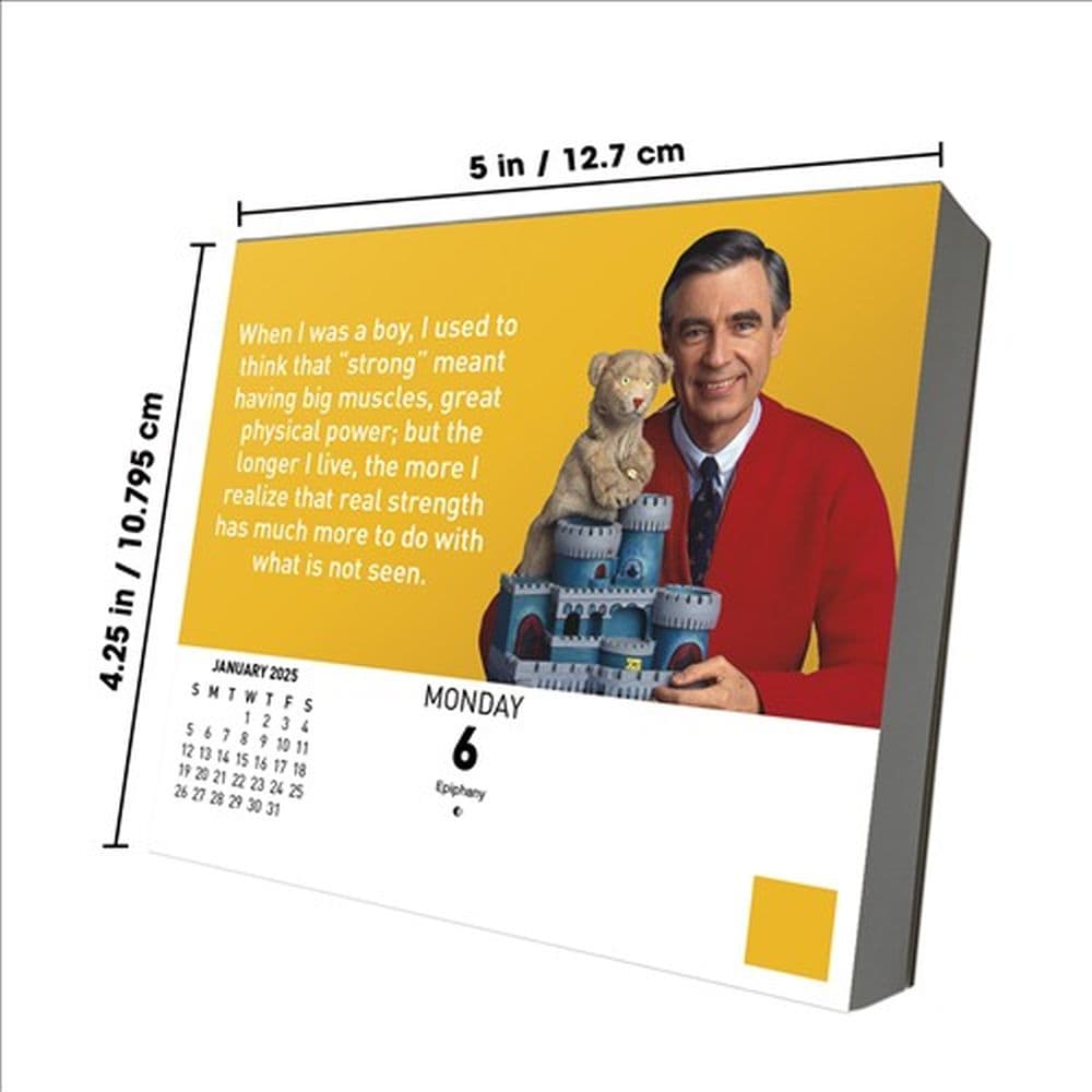 Mister Rogers 2025 Desk Calendar Seventh Alternate Image