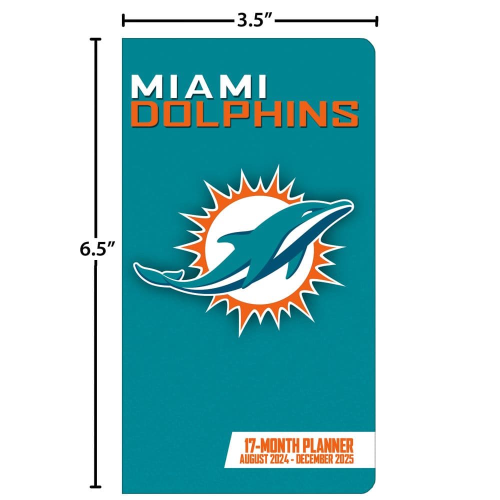 NFL Miami Dolphins 17 Month 2025 Pocket Planner Fifth Alternate Image