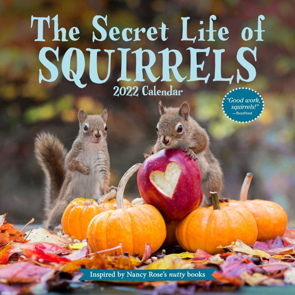 The Secret Life of Squirrels 2022 Wall Calendar