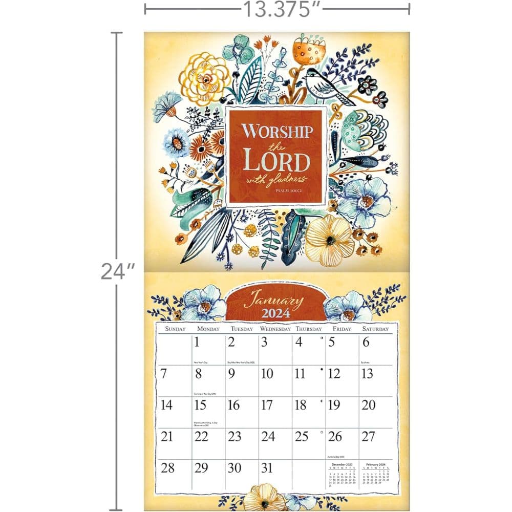 Forever Faithful 2024 Wall Calendar Seventh Alternate Image width=&quot;1000&quot; height=&quot;1000&quot;