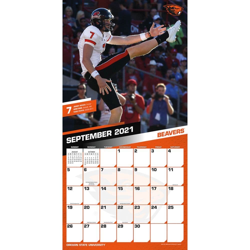 Oregon State Beavers 2022 Wall Calendar - Calendars.com