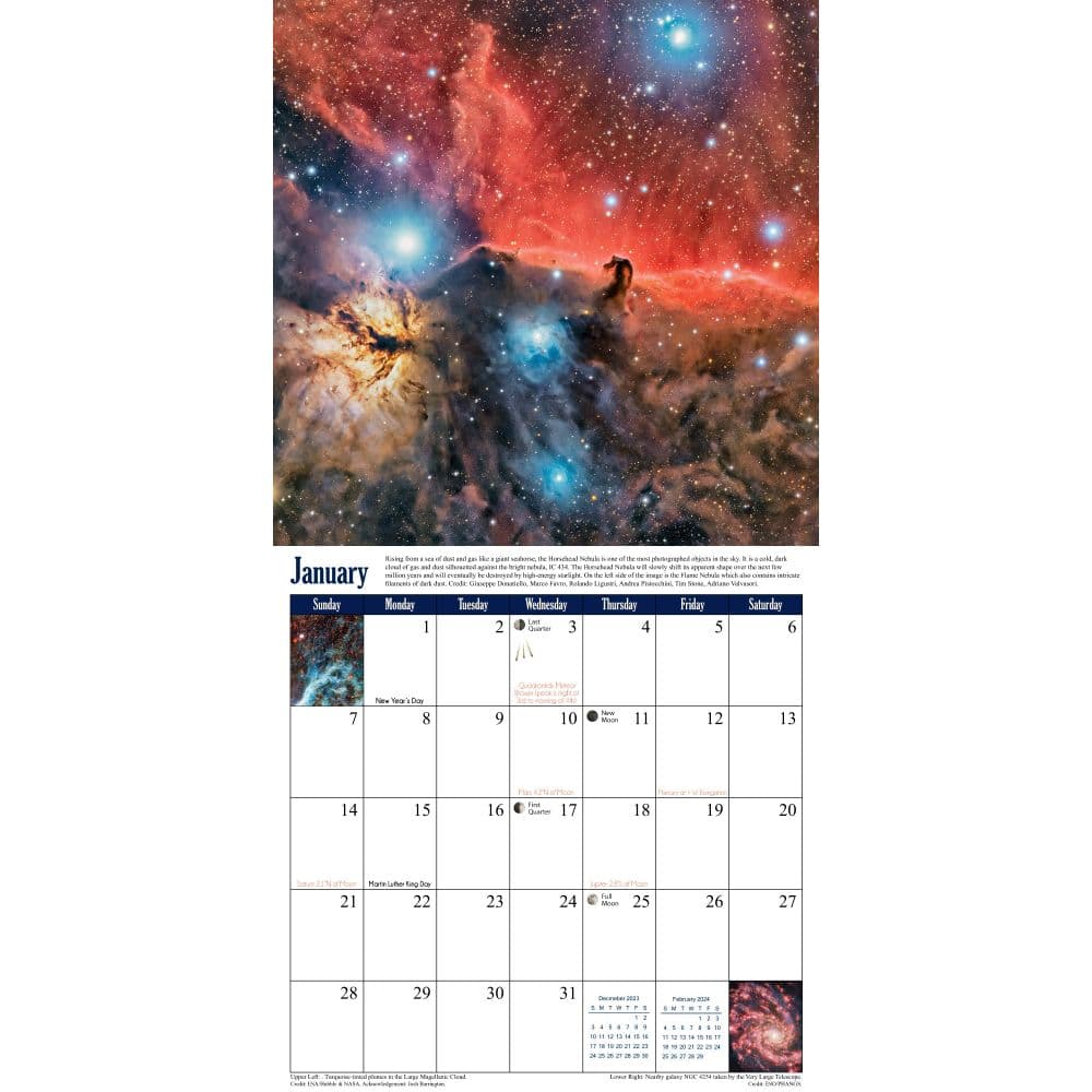 Universe Astronomy 2024 Wall Calendar