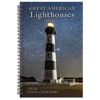 image Great American Lighthouses Weekly 2026 Planner Main Image