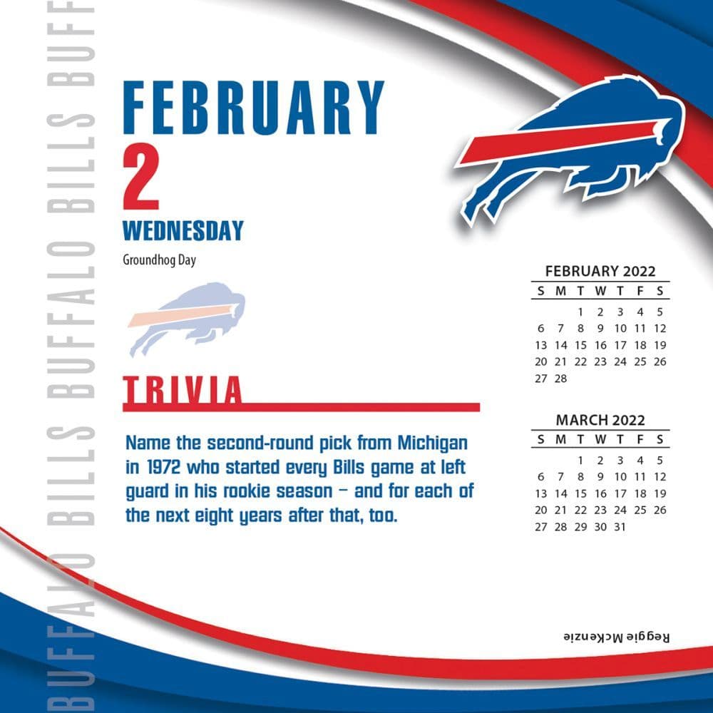 Nfl Buffalo Bills 2022 Desk Calendar - Calendars.com