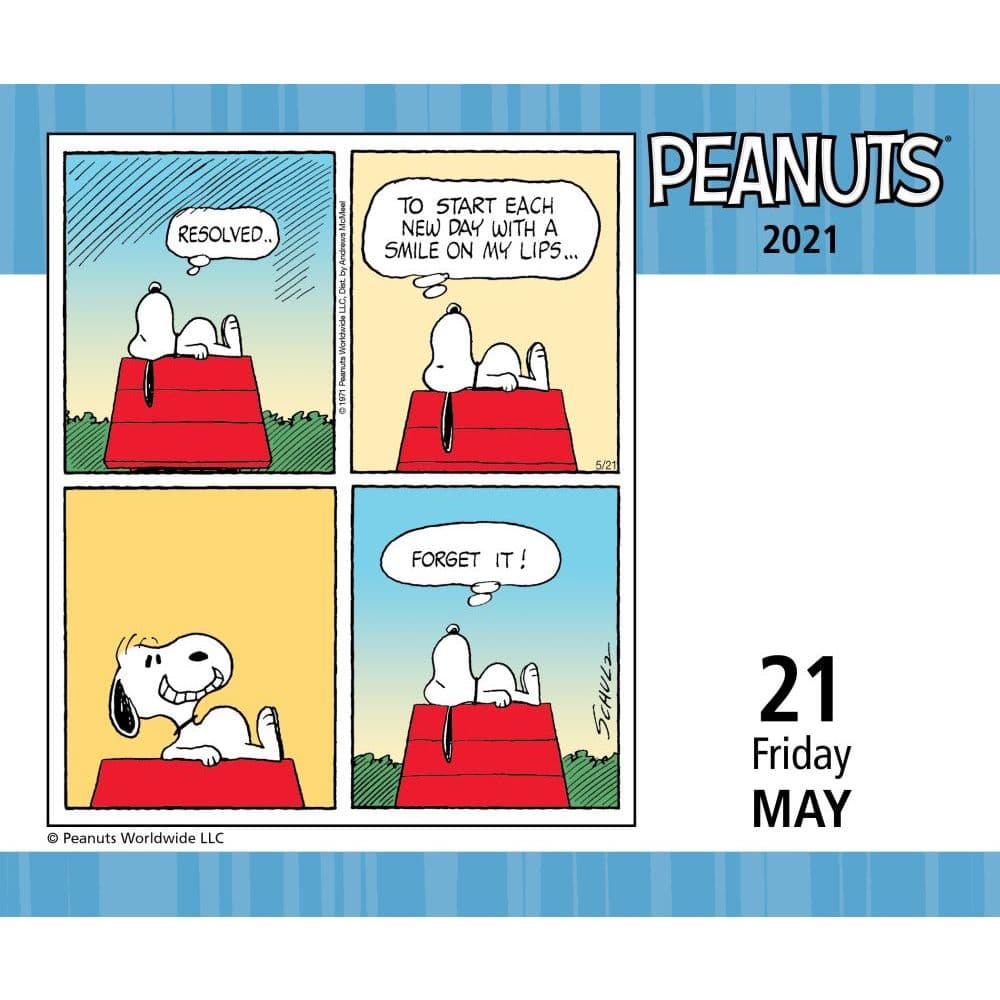 Peanuts Desk Calendar