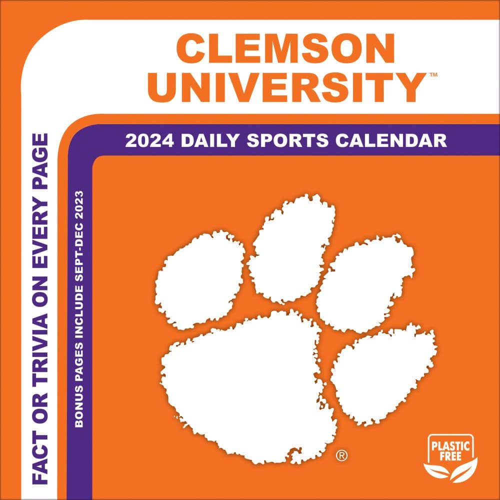 Clemson Tigers 2024 Desk Calendar