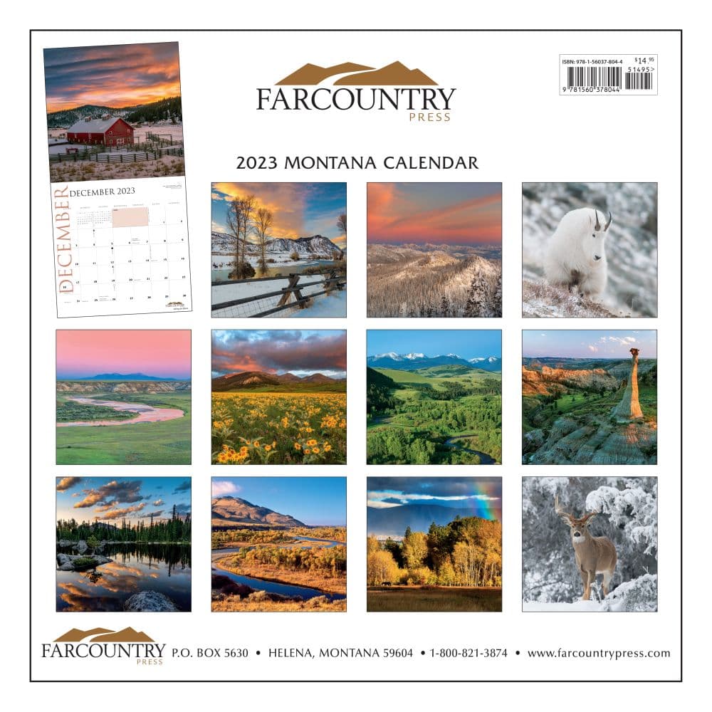 Montana Scenic 2023 Wall Calendar - Calendars.com