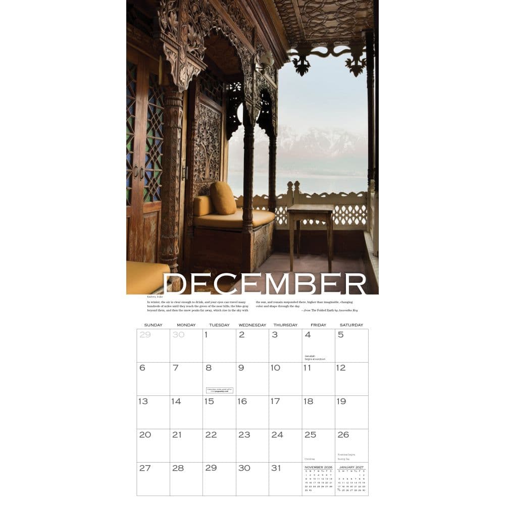 Out On The Porch 2026 Wall Calendar Fourth Alternate Image
