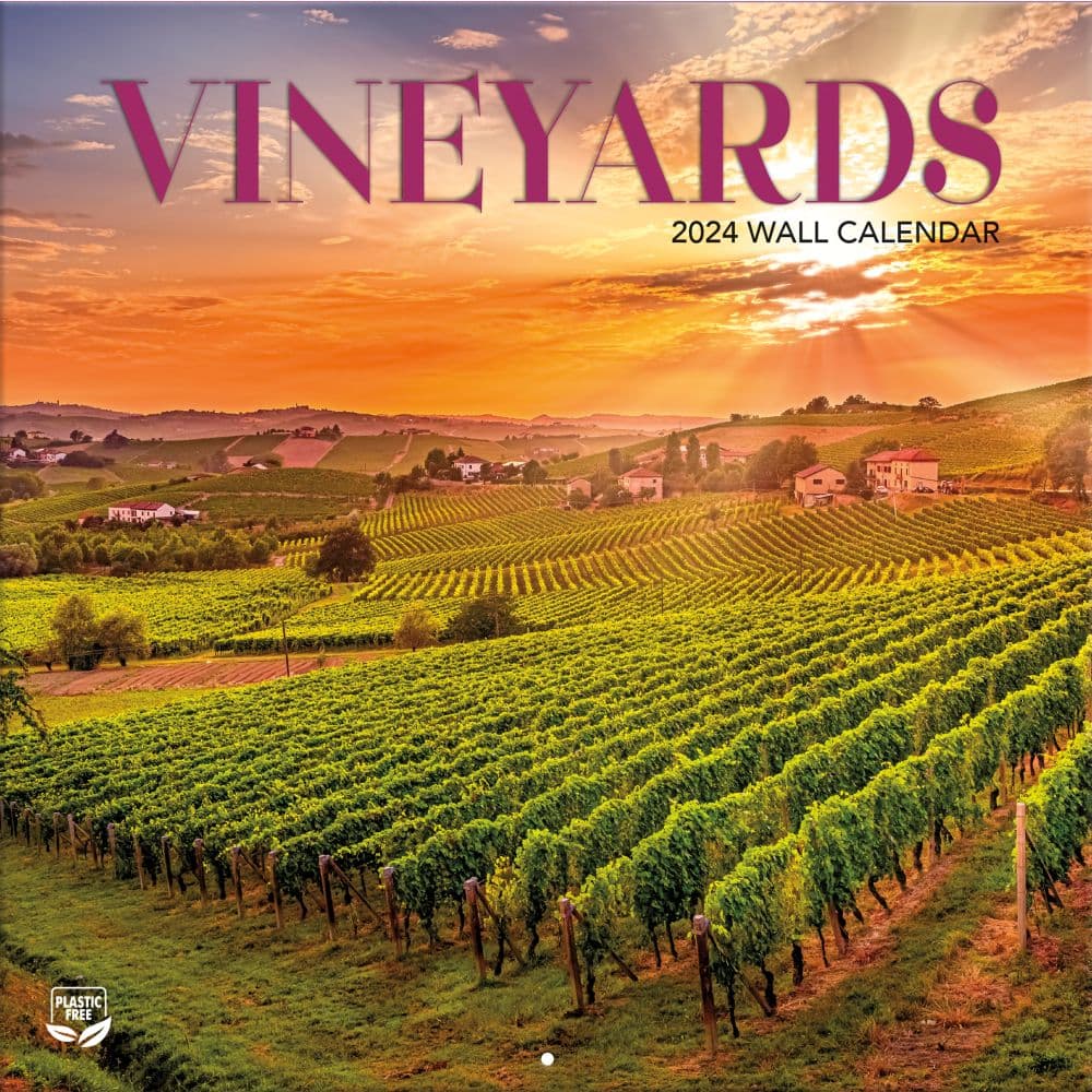 Vineyards 2024 Wall Calendar