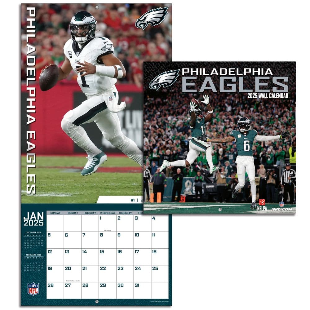 NFL Philadelphia Eagles 2025 Mini Wall Calendar Third Alternate Image