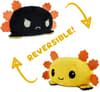 image Reversible Axolotl Plushie (Yellow and Black) black side