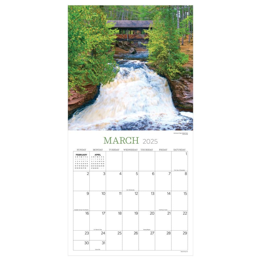 Wisconsin 2025 Wall Calendar Second Alternate Image