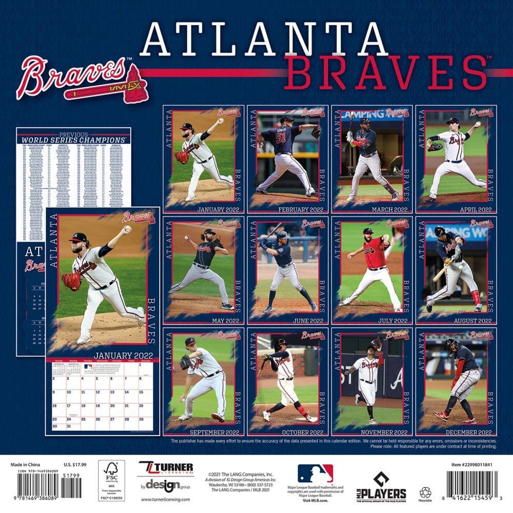 Braves Calendar 2022 Customize and Print