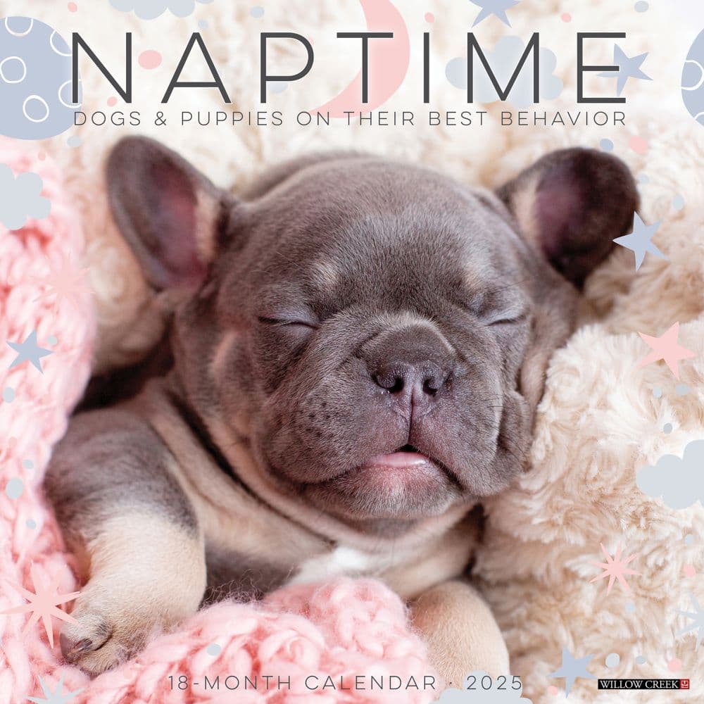 Naptime Dogs 2025 Wall Calendar