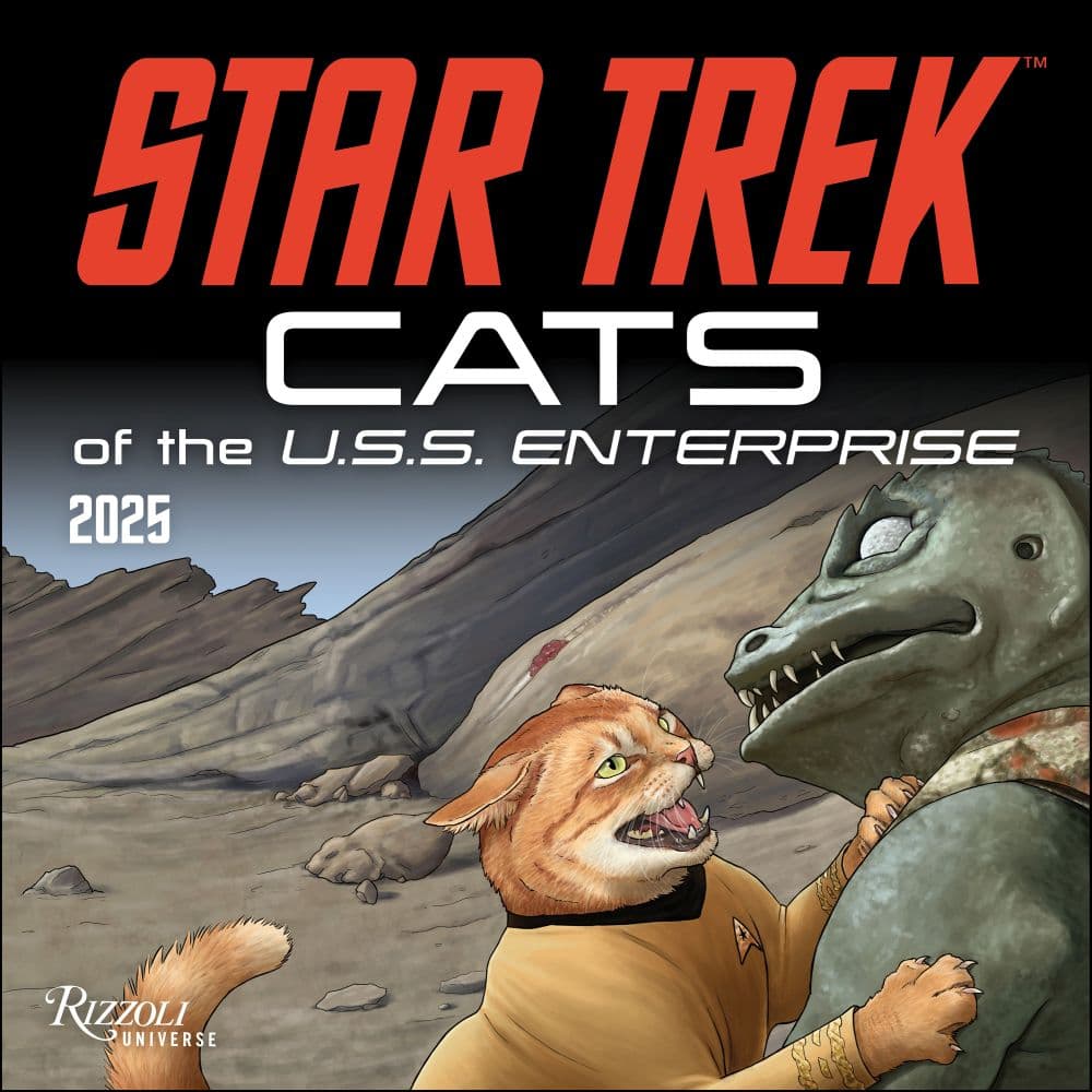 Star Trek Cats 2025 Wall Calendar Main Product Image width=&quot;1000&quot; height=&quot;1000&quot;