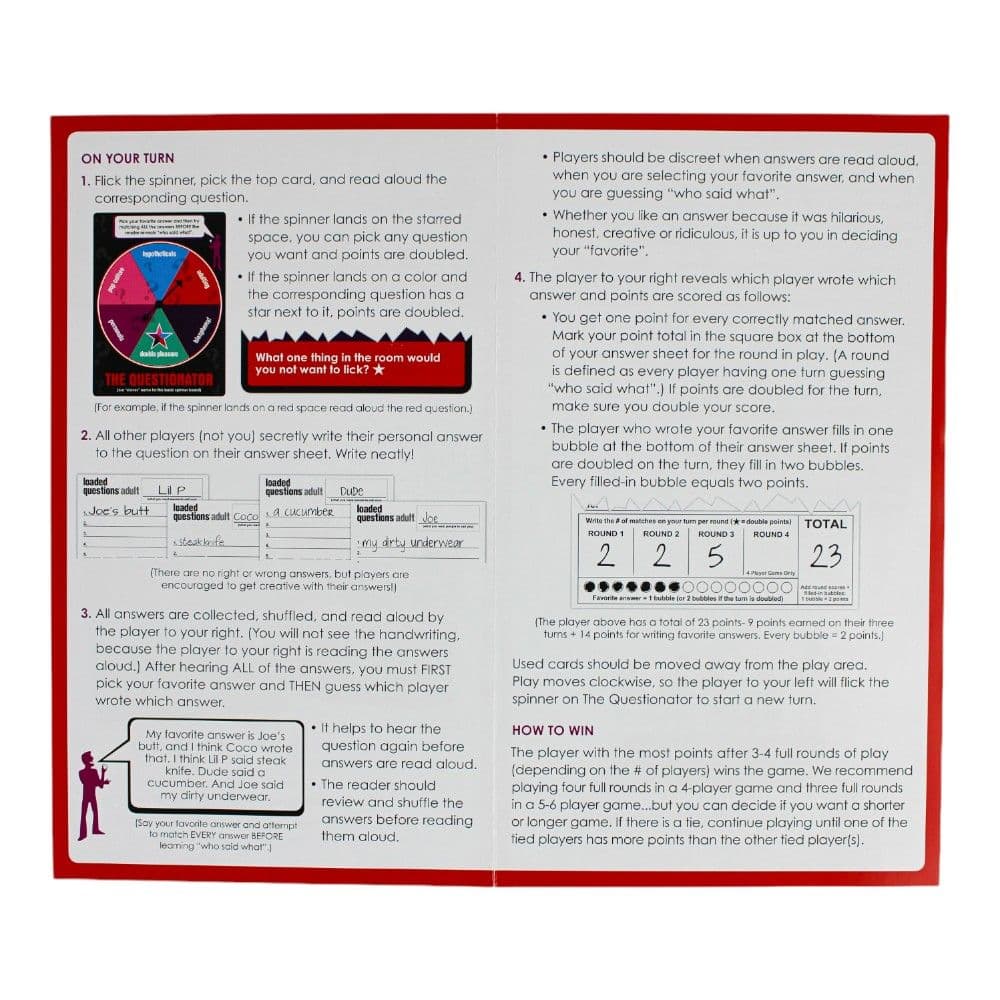 Adult Loaded Questions Board Game Eleventh Alternate Image