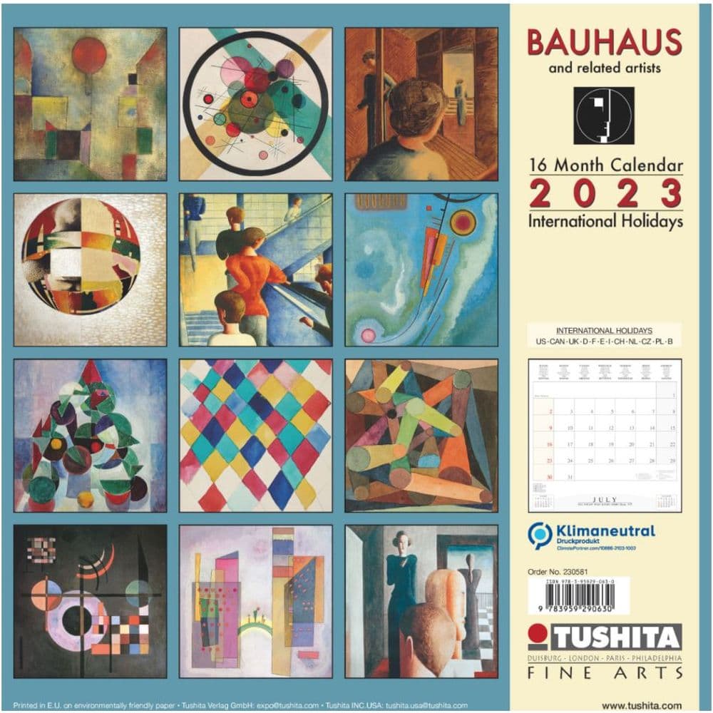 Bauhaus Tushita 2023 Wall Calendar - Calendars.com