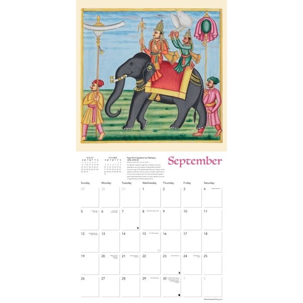 Bodleian Libraries Science of Elephants 2027 Wall Calendar Third Alternate Image