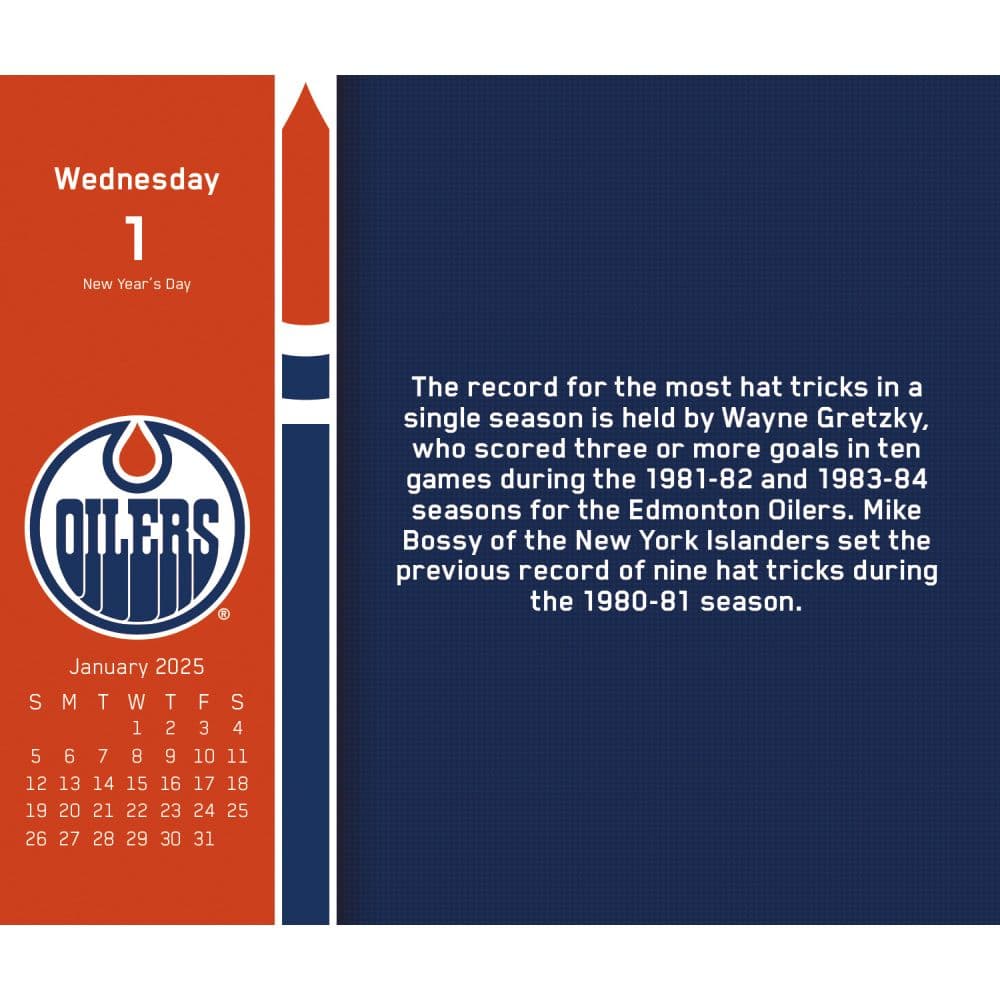 NHL 2025 Desk Calendar Second Alternate Image width="1000" height="1000"