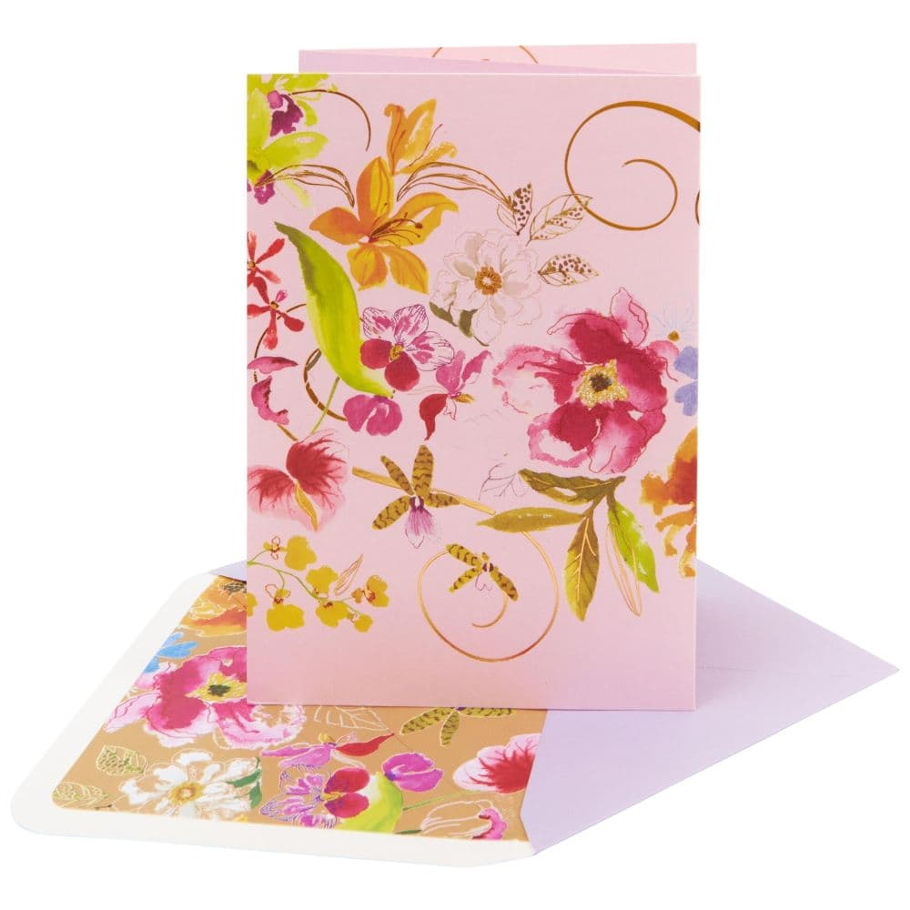 Floral 3 Panel Foldout Blank Card Seventh Alternate Image width=&quot;1000&quot; height=&quot;1000&quot;