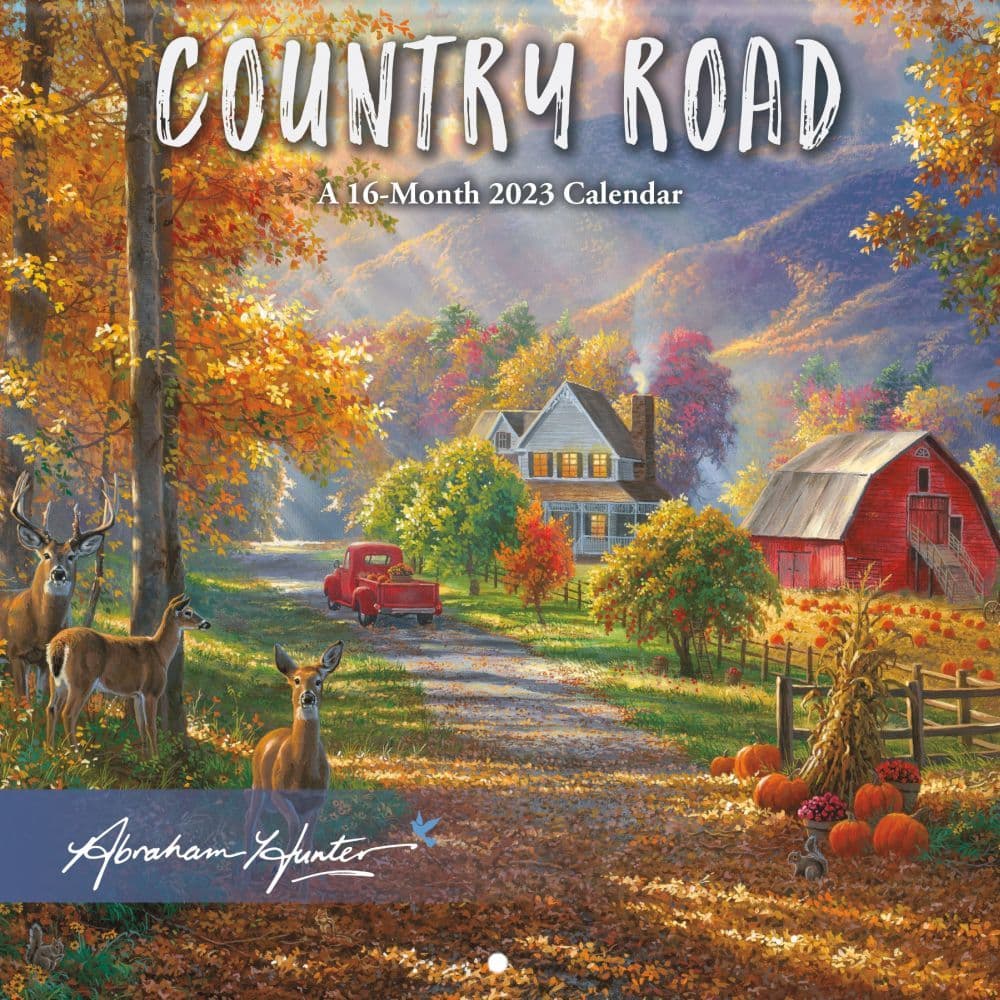 Trends International Country Road Abraham Hunter 2023 Mini Wall Calendar