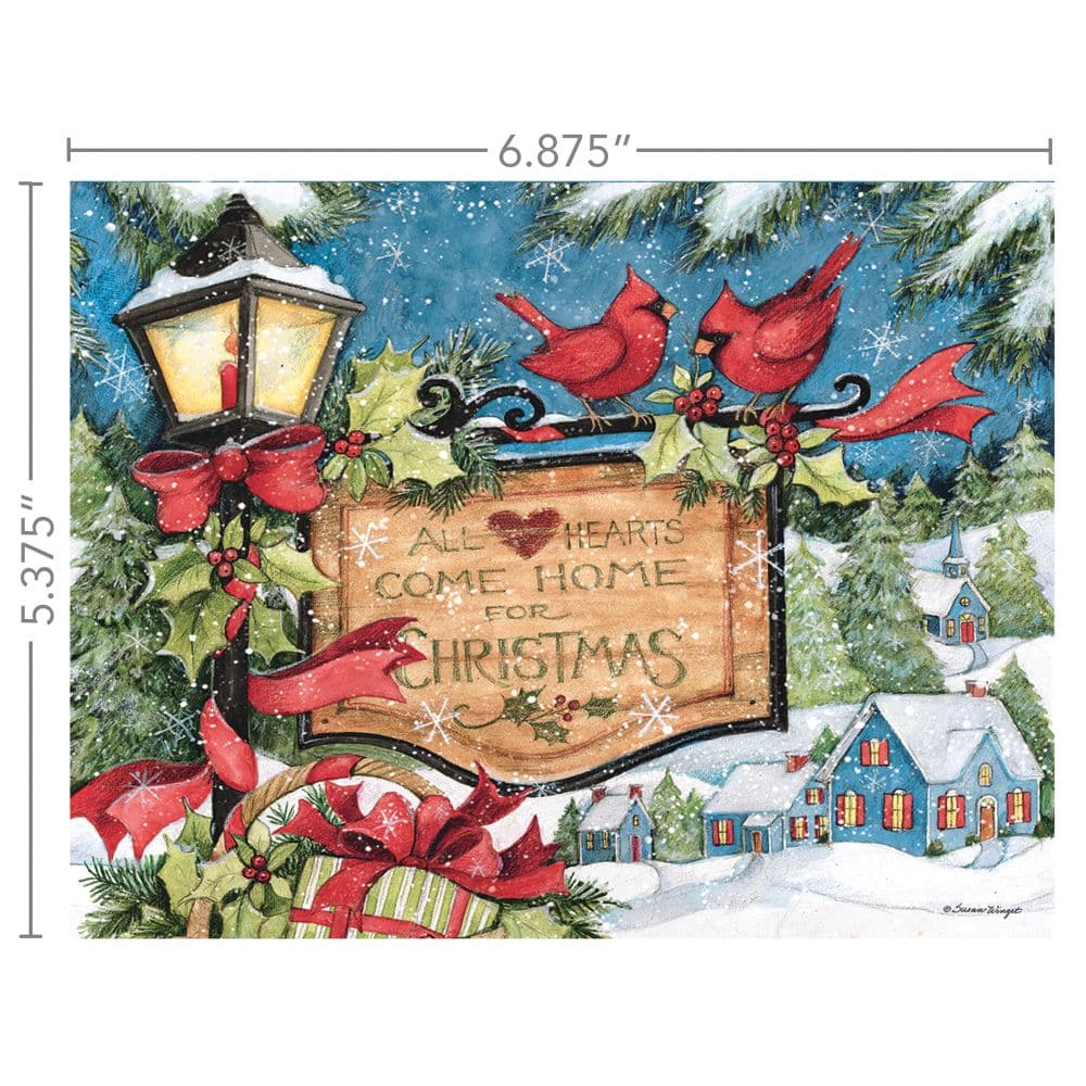 Hearts to Come Home Boxed Christmas Cards by Susan Winget Fourth Alternate Image