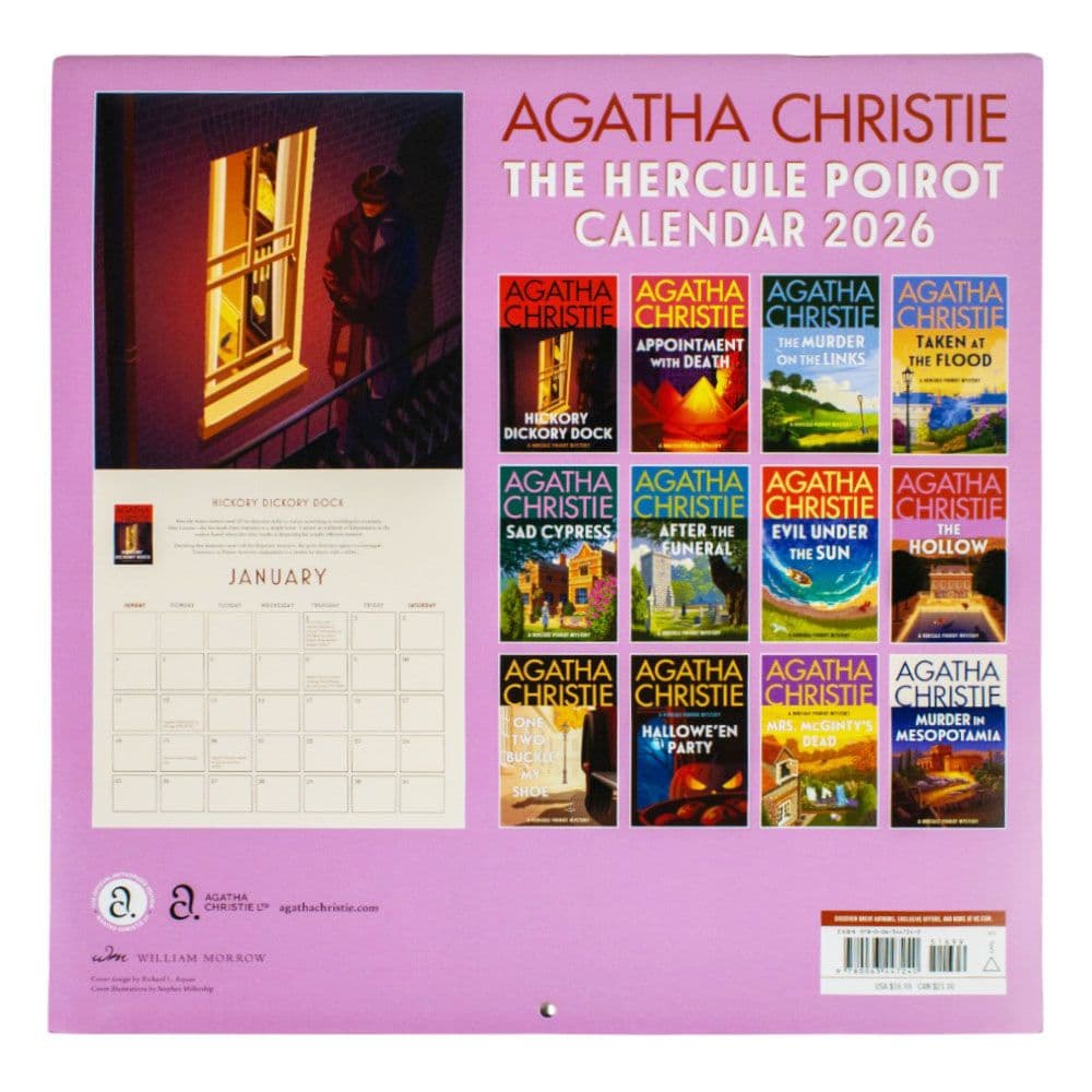 Poirot 2026 Wall Calendar First Alternate Image