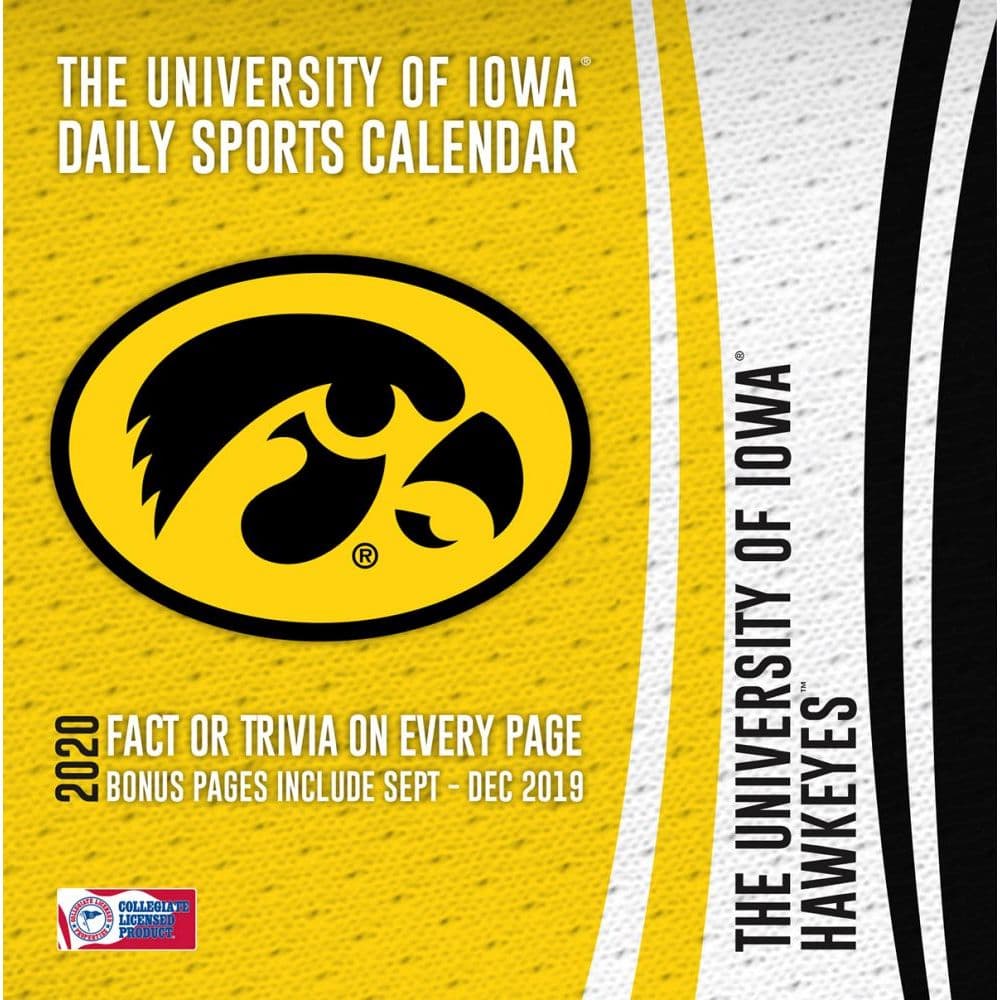 Iowa Hawkeyes Desk Calendar