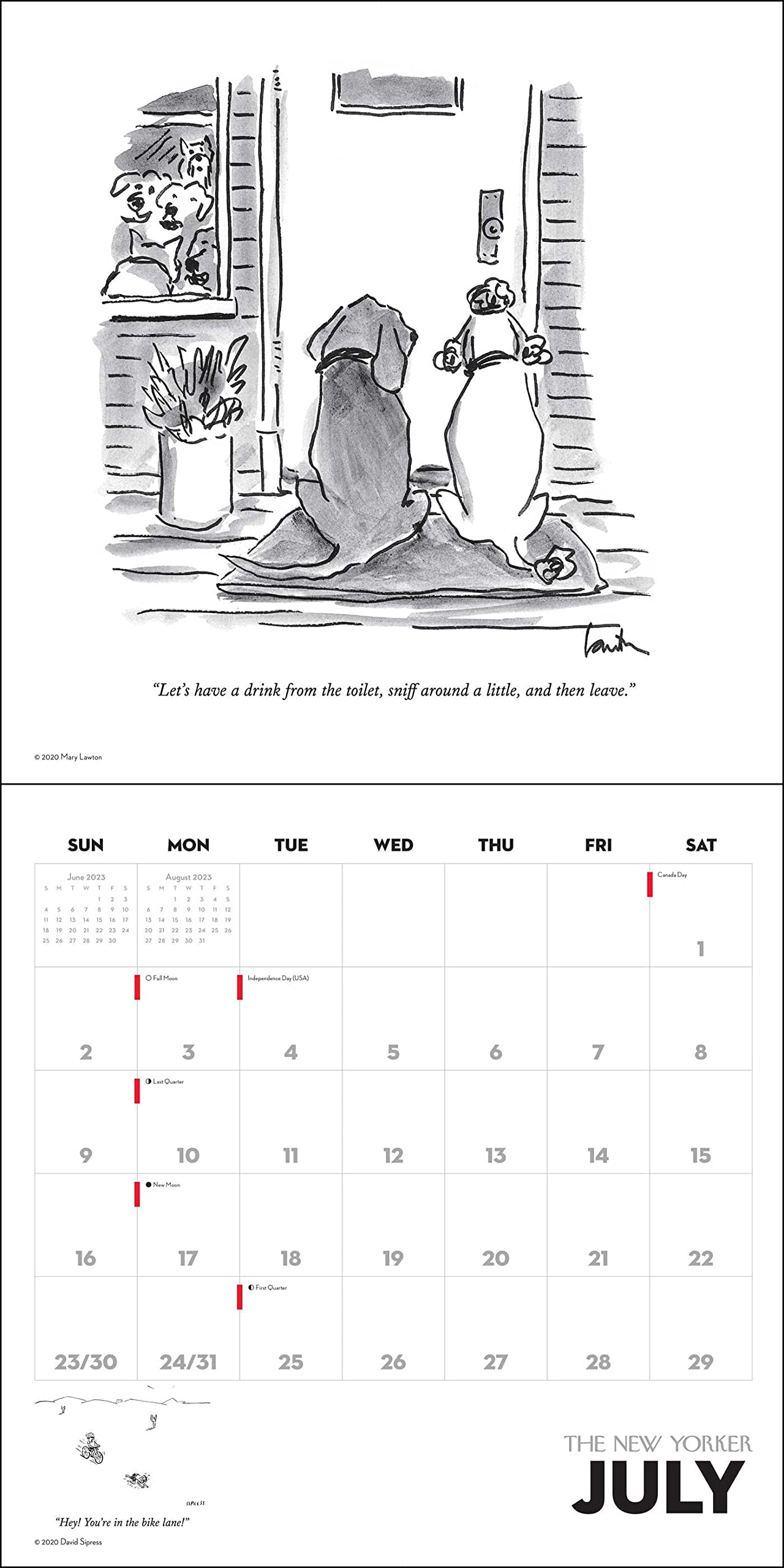 New Yorker Cartoons 2023 Wall Calendar - Calendars.com